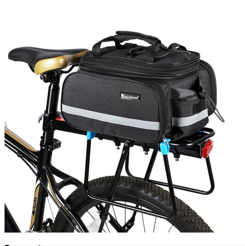 NWT West Biking Rear Rack Convertible  Cycling Bag